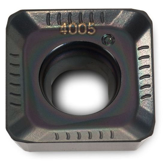 Picture of INGERSOLL SDXS1305MDR-PH IN4030 Milling Insert Square 0.511 TiAIN + AlCrO GoldQuadF Insert
