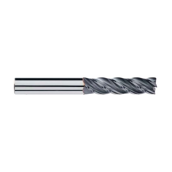Picture of IMCO 63432 DIA 1 SH 1.00 LOC 4.1250 OAL 7.00 End Mill Standard Flute Variable Helix Carbide AlTiN Single End Corner Radius 0.0300 0.76MM Pow-R-Feed Mill
