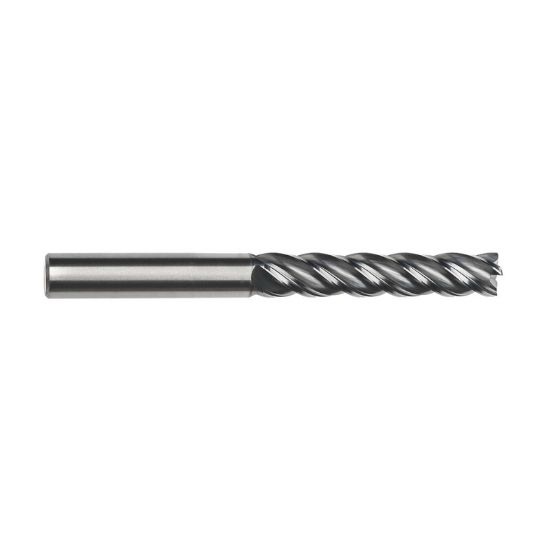Picture of IMCO 67258 DIA 1/2 SH 0.50 LOC 2.6250 OAL 5.00 End Mill Standard Flute Variable Helix Carbide AlCrN Single End Square Sharp Pow-R-Feed Mill