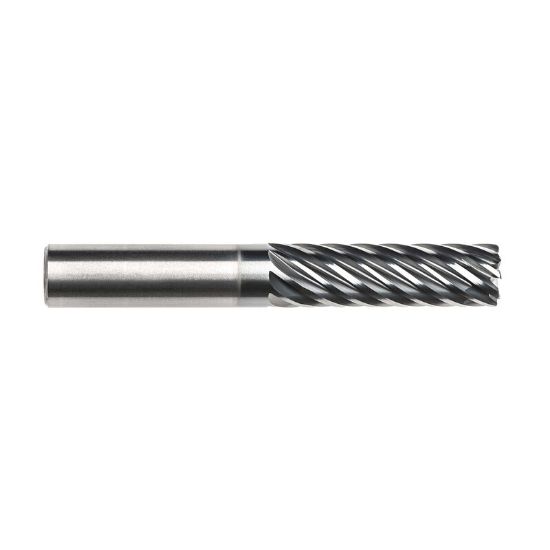 Picture of IMCO 63983 DIA 1 SH 1.00 LOC 3.00 OAL 6.00 End Mill Standard Flute Standard Helix Carbide AlCrN Single End Corner Radius 0.0600 1.52MM Pow-R-Path Mill