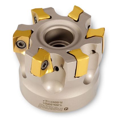 Picture of INGERSOLL TJ6Q-20R01 Milling Cutter 90.0° 2.000 Shell Arbor 0.7500 3 Flute Coolant 0.43 Max DOC 1.570 OAL