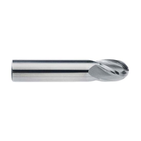 Picture of IMCO 30905 DIA 1/16 SH 0.1250 LOC 0.1875 OAL 1.50 End Mill Standard Flute Standard Helix Carbide Uncoated Single End Ball Nose General Purpose