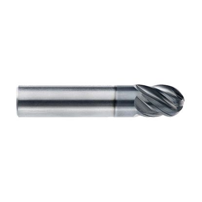 Picture of IMCO 65430 DIA 3/4 SH 0.7500 LOC 1.00 OAL 3.00 End Mill Standard Flute Standard Helix Carbide AlCrN Single End Ball Nose enDURO Mill