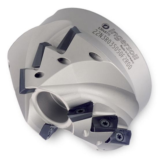 Picture of INGERSOLL 22N3X-13020D3R01 Milling Cutter 45.0° 3.300 Cylindrical 1.0000 3 Flute 0.95 Max DOC 2.000 OAL