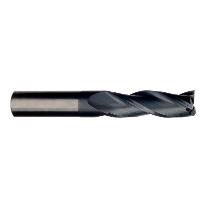 Picture of IMCO 37166 DIA 10MM SH 0.3937 LOC 1.5748 OAL 3.4646 End Mill Standard Flute Standard Helix Carbide AlTiN Single End Square Sharp General Purpose