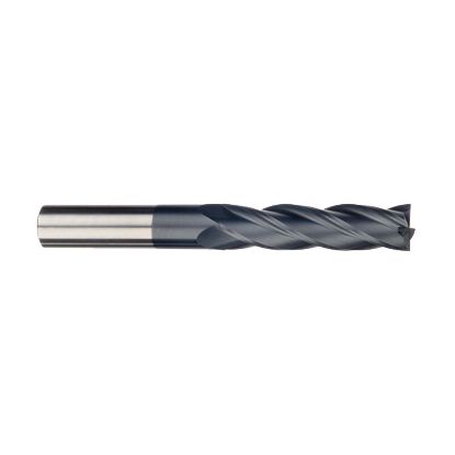 Picture of IMCO 39772 DIA 1/4 SH 0.2500 LOC 1.50 OAL 6.00 End Mill Standard Flute Standard Helix Carbide AlTiN Single End Square Sharp General Purpose