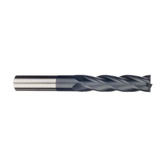 Picture of IMCO 39772 DIA 1/4 SH 0.2500 LOC 1.50 OAL 6.00 End Mill Standard Flute Standard Helix Carbide AlTiN Single End Square Sharp General Purpose