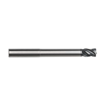 Picture of IMCO 67833 DIA 1 SH 1.00 LOC 1.2500 OAL 6.00 End Mill Standard Flute Variable Helix Carbide AlCrN Single End Corner Radius 0.0300 0.76MM Pow-R-Feed Mill