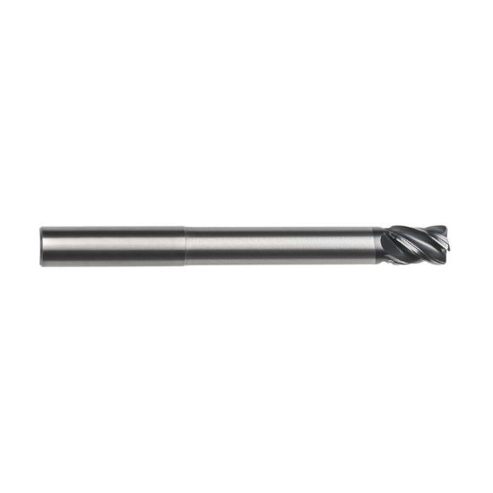 Picture of IMCO 67833 DIA 1 SH 1.00 LOC 1.2500 OAL 6.00 End Mill Standard Flute Variable Helix Carbide AlCrN Single End Corner Radius 0.0300 0.76MM Pow-R-Feed Mill