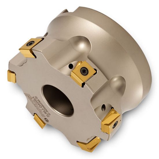 Picture of INGERSOLL SJ6J-03R01 Milling Cutter 90.0° 3.000 Shell Arbor 1.0000 5 Flute Coolant 0.54 Max DOC 2.375 OAL