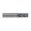 Picture of IMCO 68757 DIA 1 SH 1.00 LOC 2.50 OAL 5.00 End Mill Standard Flute Standard Helix Carbide AlCrN Single End Corner Radius 0.0300 0.76MM INCONEX End Mill