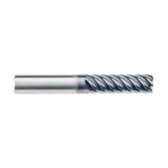 Picture of IMCO 69176 DIA 12MM SH 0.4724 LOC 2.5591 OAL 4.9213 End Mill Standard Flute High Helix Carbide AlTiN Single End Corner Radius 0.0197 0.50MM Omega-6 Mill