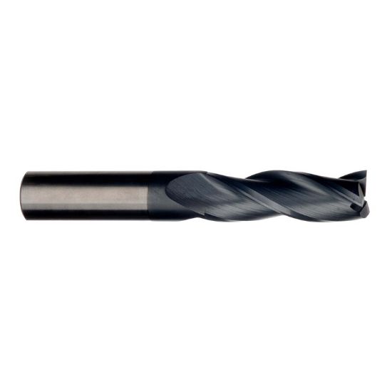 Picture of IMCO 62260 DIA 3MM SH 0.1181 LOC 0.7480 OAL 2.2441 End Mill Standard Flute Standard Helix Carbide AlTiN Single End Square Sharp General Purpose