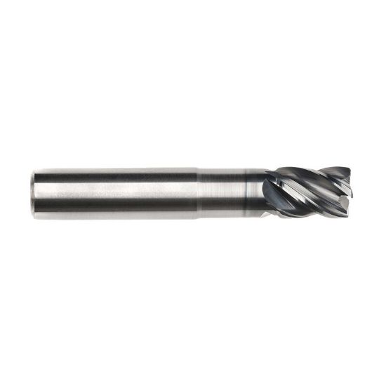 Picture of IMCO 68058 DIA 25MM SH 0.9843 LOC 1.2598 OAL 4.7244 End Mill Standard Flute Variable Helix Carbide AlCrN Single End Corner Radius 0.0197 0.50MM Pow-R-Feed Mill
