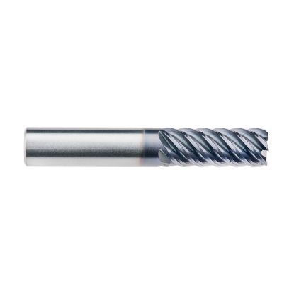 Picture of IMCO 69084 DIA 1/2 SH 0.50 LOC 1.2500 OAL 3.00 End Mill Standard Flute High Helix Carbide AlTiN Single End Corner Radius 0.0150 0.38MM Omega-6 Mill