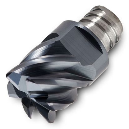 Picture of INGERSOLL 49D-1086TURB03 IN2005 DIA 1 SH T15 LOC 1.00End Mill,Replacable Head Standard Flute High Helix Carbide TiAlN Single End Corner Radius 0.0310 0.79MM CHIPSURFER