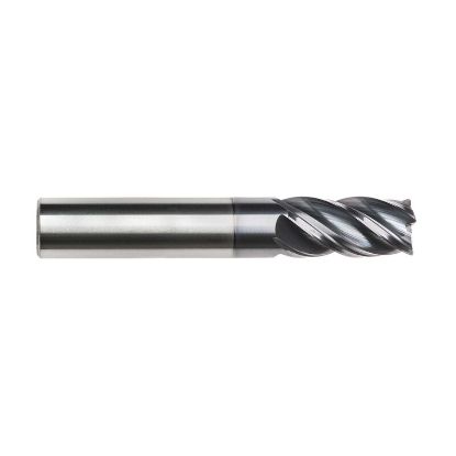 Picture of IMCO 63429 DIA 1 SH 1.00 LOC 3.00 OAL 6.00 End Mill Standard Flute Variable Helix Carbide AlTiN Single End Corner Radius 0.0300 0.76MM Pow-R-Feed Mill