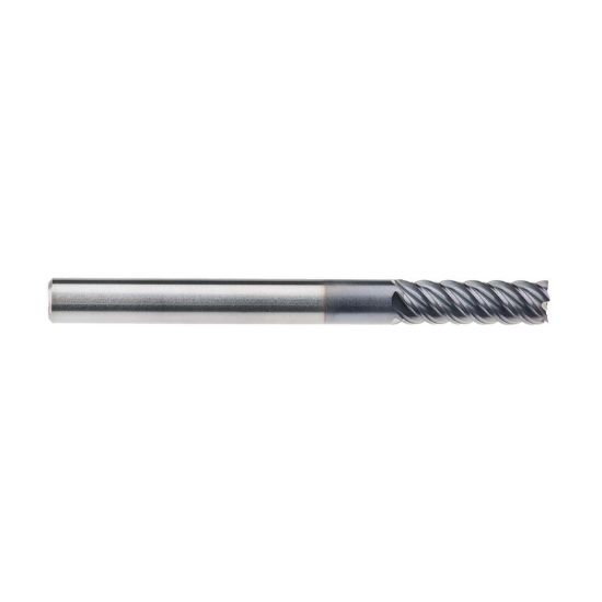 Picture of IMCO 69145 DIA 4MM SH 0.1575 LOC 0.4331 OAL 1.9685 End Mill Standard Flute High Helix Carbide AlTiN Single End Corner Radius 0.0118 0.30MM Omega-6 Mill