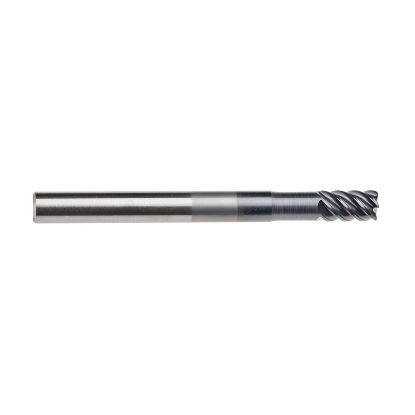 Picture of IMCO 69351 DIA 1/8 SH 0.1250 LOC 0.2500 OAL 1.50 End Mill Standard Flute High Helix Carbide AlTiN Single End Corner Radius 0.0150 0.38MM Omega-6 Mill