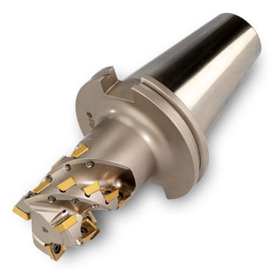 Picture of INGERSOLL 25J3P-2004548R01 Milling Cutter 90.0°, Corn Cob 2.000 CAT50 3 Flute Coolant 2.62 Max DOC 8.500 OAL