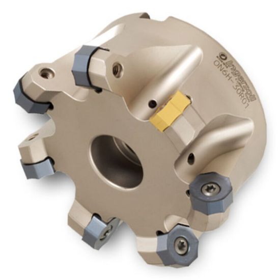 Picture of INGERSOLL ON5H-60R01 Milling Cutter 45.0° 6.000 Shell Arbor 1.5000 18 Flute 0.12 Max DOC 2.375 OAL
