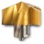 Picture of INGERSOLL TMA1540R01 IN2505 0.6063 (15.40 mm) Gold Twist Replaceable Tips|Stainless Steel & Exoti