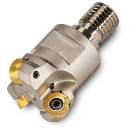 Picture of INGERSOLL 15B1A-12169X8R01 Milling Cutter Button Cutter 1.250 Screw M16 4 Flute Coolant 0.1969 Max DOC