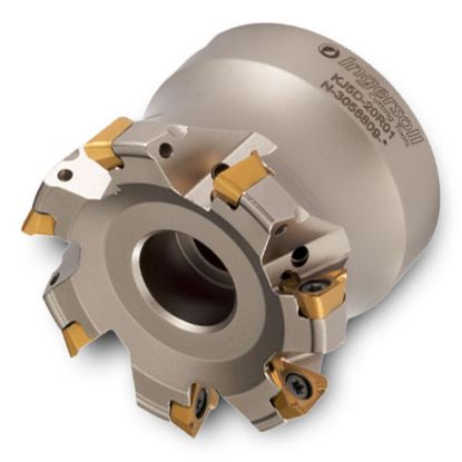 Picture of INGERSOLL KJ6D040R00 Milling Cutter 90.0° 1.575 Shell Arbor 0.6300 4 Flute Coolant 0.2756 Max DOC 1.574 OAL