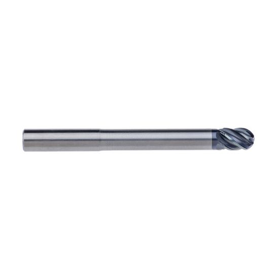 Picture of IMCO 65833 DIA 3/4 SH 0.7500 LOC 1.00 OAL 6.00 End Mill Standard Flute Standard Helix Carbide AlCrN Single End Ball Nose enDURO Mill