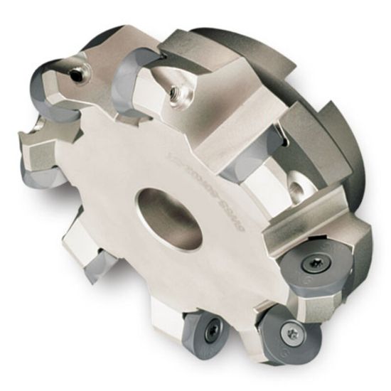 Picture of INGERSOLL 5W6S-60R20 Milling Cutter Button Cutter 6.000 Shell Arbor 1.5000 8 Flute 0.2 Max DOC 2.500 OAL