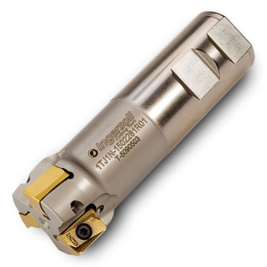 Picture of INGERSOLL 1TJ1N-1202281R01 Milling Cutter 90.0° 1.250 Cylindrical 1.2500 2 Flute Coolant 0.59 Max DOC 4.500 OAL