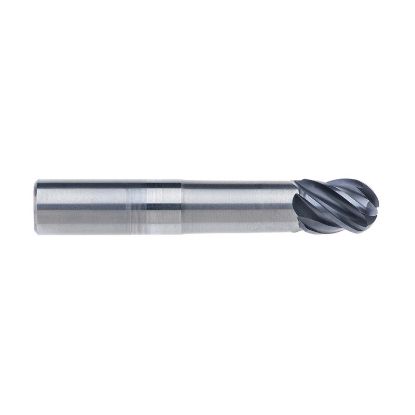 Picture of IMCO 66821 DIA 20MM SH 0.7874 LOC 0.9843 OAL 4.9213 End Mill Standard Flute Standard Helix Carbide AlCrN Single End Ball Nose enDURO Mill