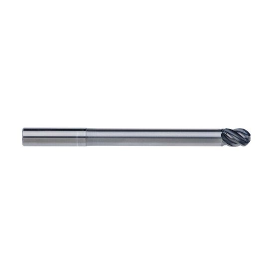 Picture of IMCO 67070 DIA 3/4 SH 0.7500 LOC 1.00 OAL 7.00 End Mill Standard Flute Standard Helix Carbide AlCrN Single End Ball Nose enDURO Mill
