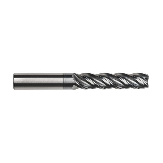 Picture of IMCO 67326 DIA 5/8 SH 0.6250 LOC 3.2500 OAL 6.00 End Mill Standard Flute Variable Helix Carbide AlCrN Single End Square Sharp Pow-R-Feed Mill
