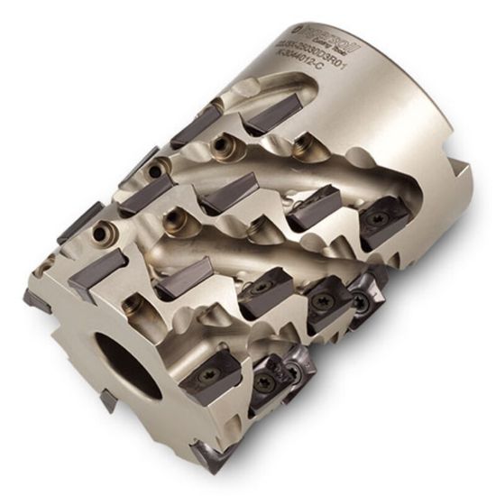 Picture of INGERSOLL 22J3X-20022D1R01 Milling Cutter 90.0°, Corn Cob 2.000 Weldon 0.7500 3 Flute 1.75 Max DOC 2.200 OAL