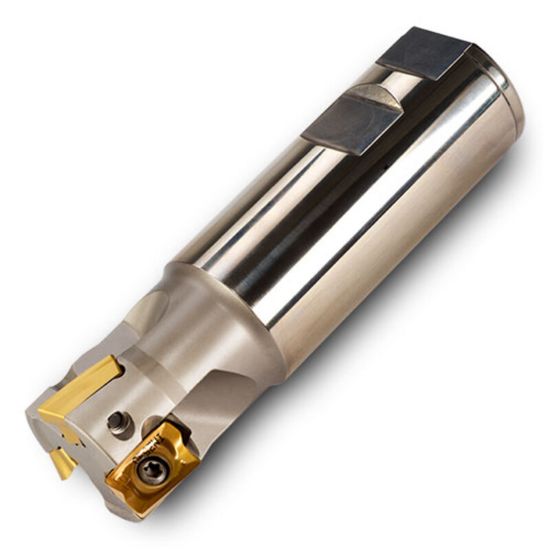 Picture of INGERSOLL 12J1G040050W6R00 Milling Cutter 90.0° 1.575 Cylindrical 1.2598 3 Flute Coolant 0.6299 Max DOC 4.330 OAL