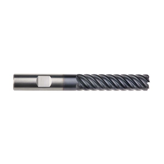 Picture of IMCO 69241 DIA 1/2 SH 0.50 LOC 2.1250 OAL 4.00 End Mill Standard Flute High Helix Carbide AlTiN Single End Square Sharp Omega-6 Mill