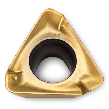 Picture of INGERSOLL THLS060408R IN2505 Milling Insert Triangle 0.031 TiAIN + TiN HiPosTrio Insert