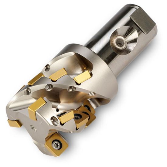 Picture of INGERSOLL 25J3P-2002581R01 Milling Cutter 90.0°, Corn Cob 2.000 Cylindrical 1.2500 3 Flute Coolant 1.9 Max DOC 4.750 OAL