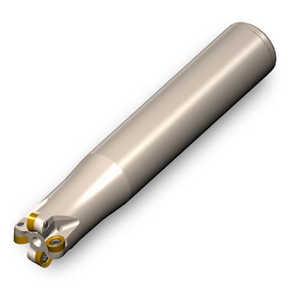 Picture of INGERSOLL 15B8E-10020S1R01 Milling Cutter Button Cutter 1.000 Cylindrical 1.0000 4 Flute Coolant 0.1575 Max DOC 6.000 OAL