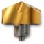 Picture of INGERSOLL TPA1810R01 IN2505 0.7126 (18.10 mm) Gold Twist Replaceable Tips|Steel Geometry & Genera