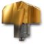 Picture of INGERSOLL TKA1190R01 IN2505 0.4685 (11.90 mm) Gold Twist Replaceable Tips|Cast Iron|Grade IN2505|