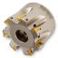 Picture of INGERSOLL 2J1P100R00 Milling Cutter 90.0° 3.937 Shell Arbor 1.2598 12 Flute Coolant 0.3543 Max DOC 1.968 OAL