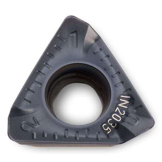 Picture of INGERSOLL THLS100508R-HR IN2505 Milling Insert Triangle 0.031 TiAIN + TiN HiPosTrio Insert