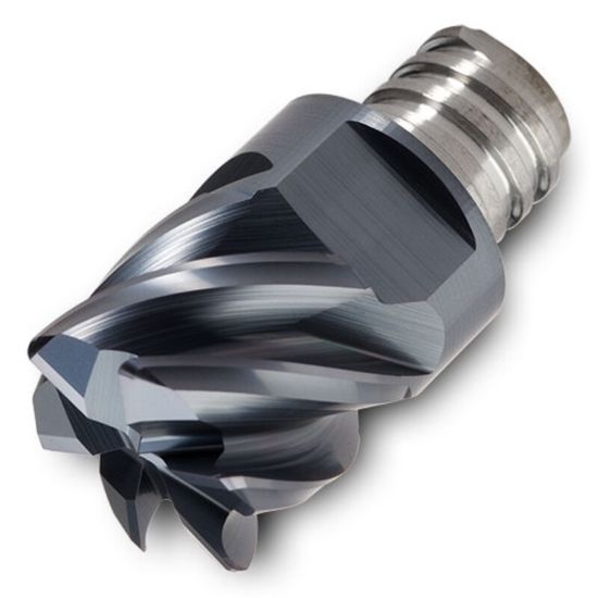Picture of INGERSOLL 49D-7562TSRD06 IN2005 DIA 3/4 SH T12 LOC 0.7500End Mill,Replacable Head Standard Flute High Helix Carbide TiAlN Single End Corner Radius 0.6200 15.75MM CHIPSURFER