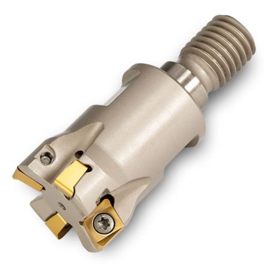 Picture of INGERSOLL 1TJ1D016023X5R00 Milling Cutter 90.0°, Back Draft 0.630 Screw M08 2 Flute Coolant 0.24 Max DOC