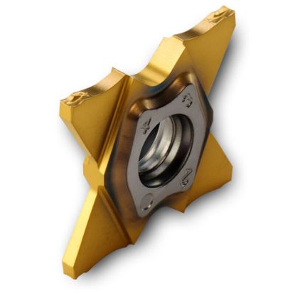 Picture of INGERSOLL TQJ27-1.10-0.08-CG TT9080 Cut Off,Grooving Insert 0.043 Wide 0.003 Corner Radius TiAIN + TiN