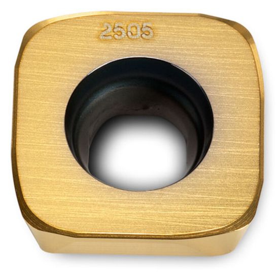 Picture of INGERSOLL SDMS1305MDR-PH IN2505 Milling Insert Square 0.033 TiAIN + TiN GoldQuadF Insert