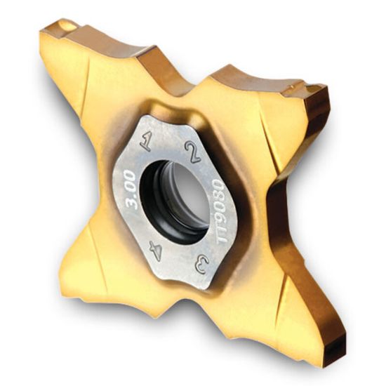 Picture of INGERSOLL TQC34-1.50-8R TT9080 Cut Off,Grooving Insert 0.059 Wide 0.004 Corner Radius TiAIN + TiN
