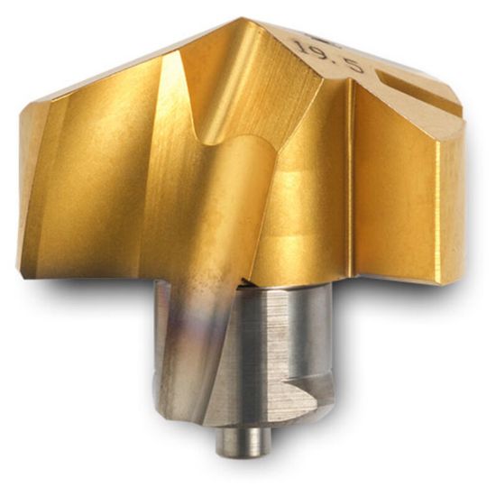 Picture of INGERSOLL TMA0660R01 IN2505 0.2598 (6.60 mm) Gold Twist Replaceable Tips|Stainless Steel & Exoti